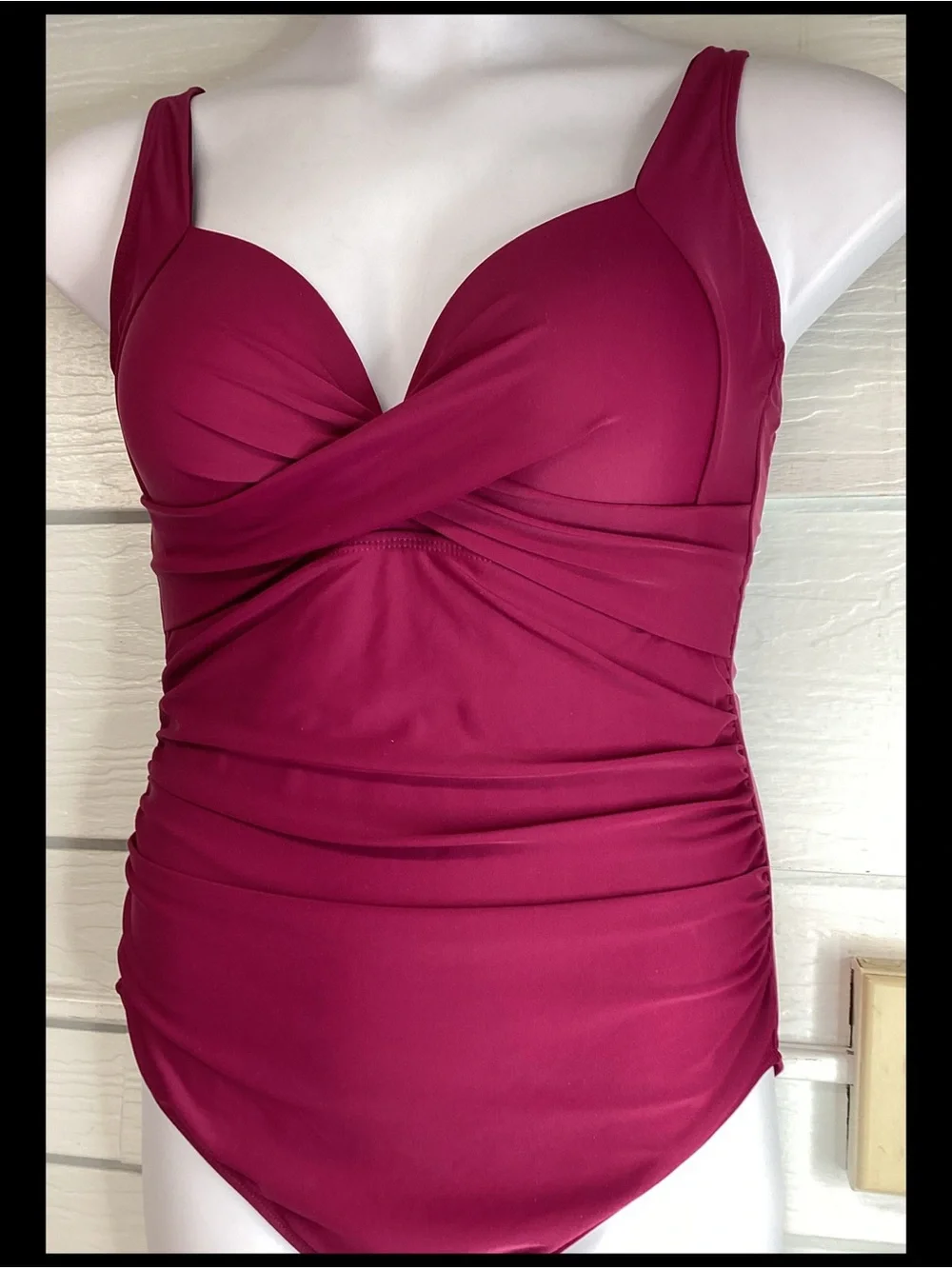 Women's Fuchsia Twist-Front Tank Top.76
